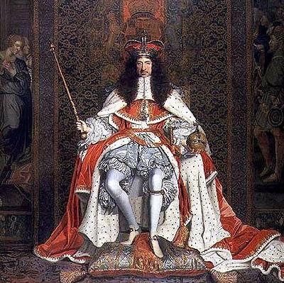 John Michael Wright Charles II of England in Coronation robes oil painting picture